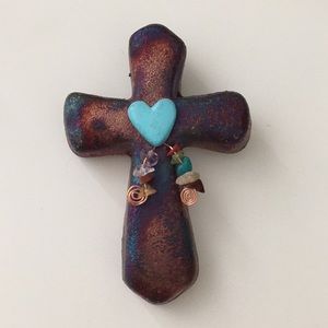 Authentic Raku Sacred Cross Magnet (Mini)